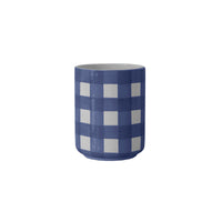 Gingham Large Vase/ Utensil Holder (Various Sizes & Colors)