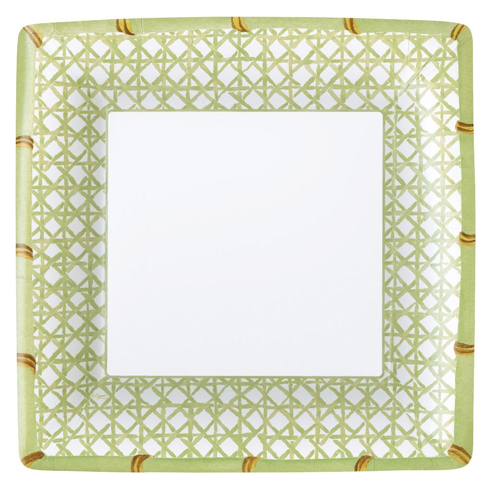 Trellis Dinner Paper Plate - Square