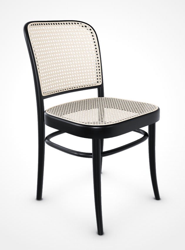 Bentwood Chair Cane Seat w/ Black Cane Back
