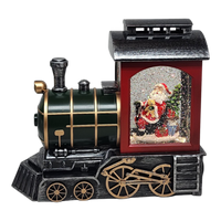 Santa's Whimsical Train Water Globe - Enchanting Holiday Decoration