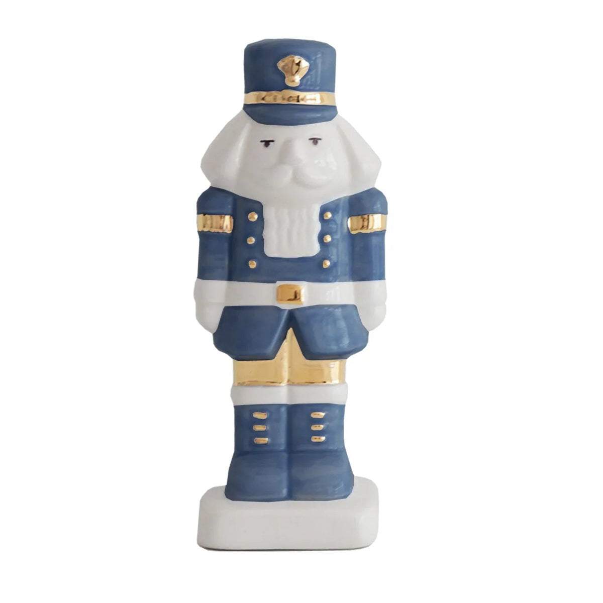 Navy Blue Nutcracker with 22K Gold Accents