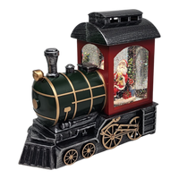 Santa's Whimsical Train Water Globe - Enchanting Holiday Decoration