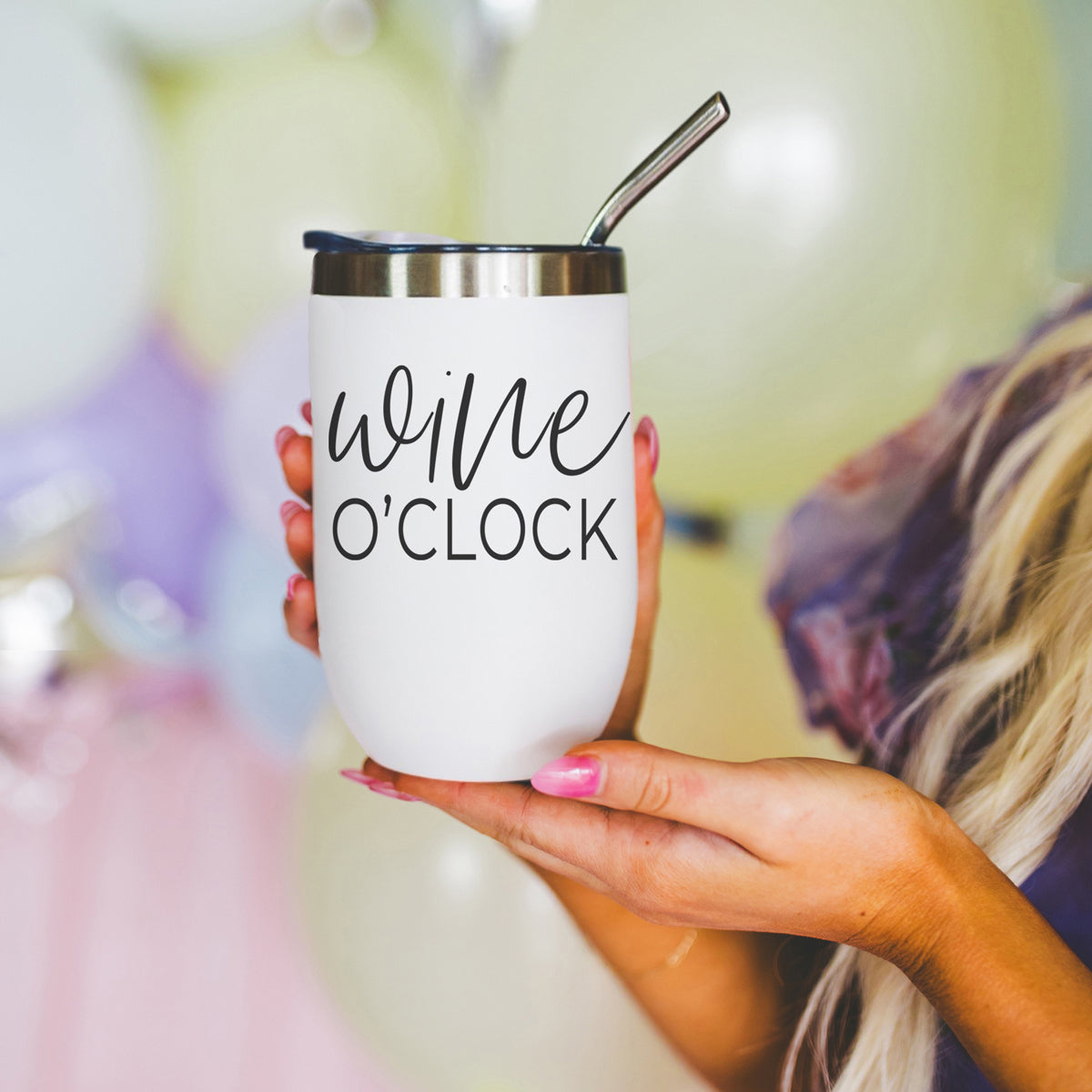 Wine O'Clock Tumbler 17oz