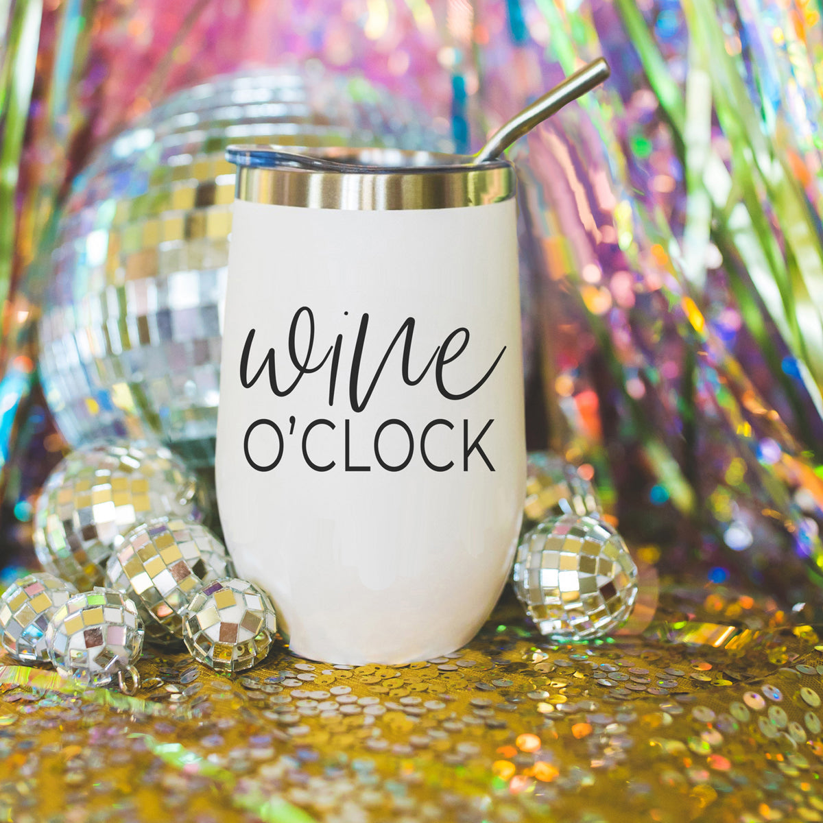 Wine O'Clock Tumbler 17oz