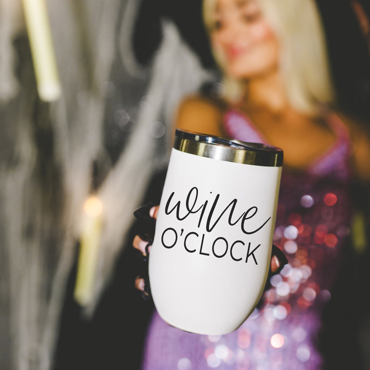 Wine O'Clock Tumbler 17oz