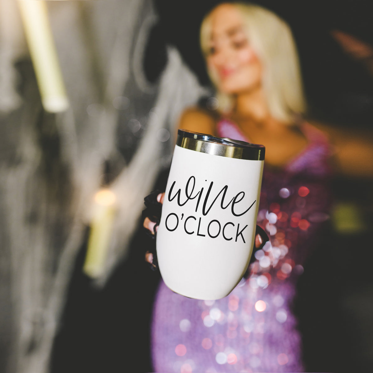 Wine O'Clock Tumbler 17oz