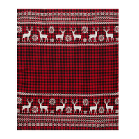 Tartan Plaid Deer Throw