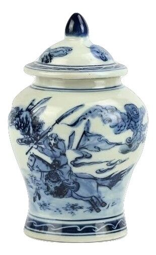 Small Figurine Ginger Jar