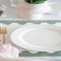Lustre Green Rectangle Faux Leather Placemat