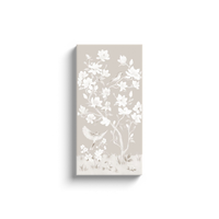 May – Tonal Beige Chinoiserie Canvas Wrap (Various Sizes)