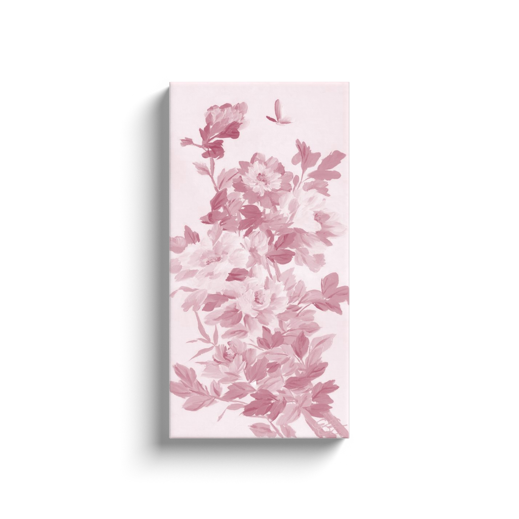 Eloise – Pink Chinoiserie Canvas Wrap Print (Various Sizes)