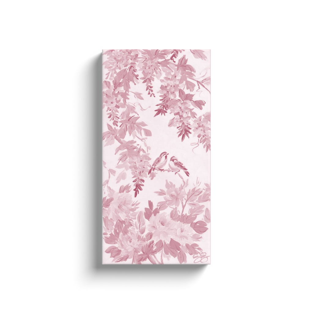 Amelia – Pink Chinoiserie Canvas Wrap (Various Sizes)