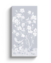 May – Tonal Blue Chinoiserie Canvas Wrap (Various Sizes)