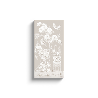 June – Tonal Beige Chinoiserie Canvas Wrap (Various Sizes)