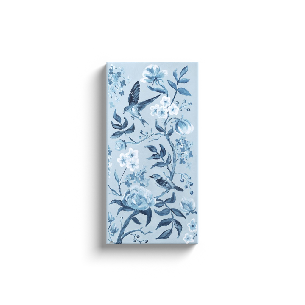 Blue Chinoiserie No. 2 – Canvas Gallery Wrap (Various Sizes)