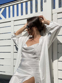 Elegant Robe Dress & Pajama Set Bridal