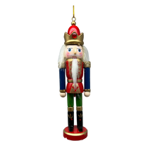 Wooden Nutcracker Ornament - King