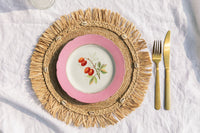 Woven Raffia Fringe Placemat