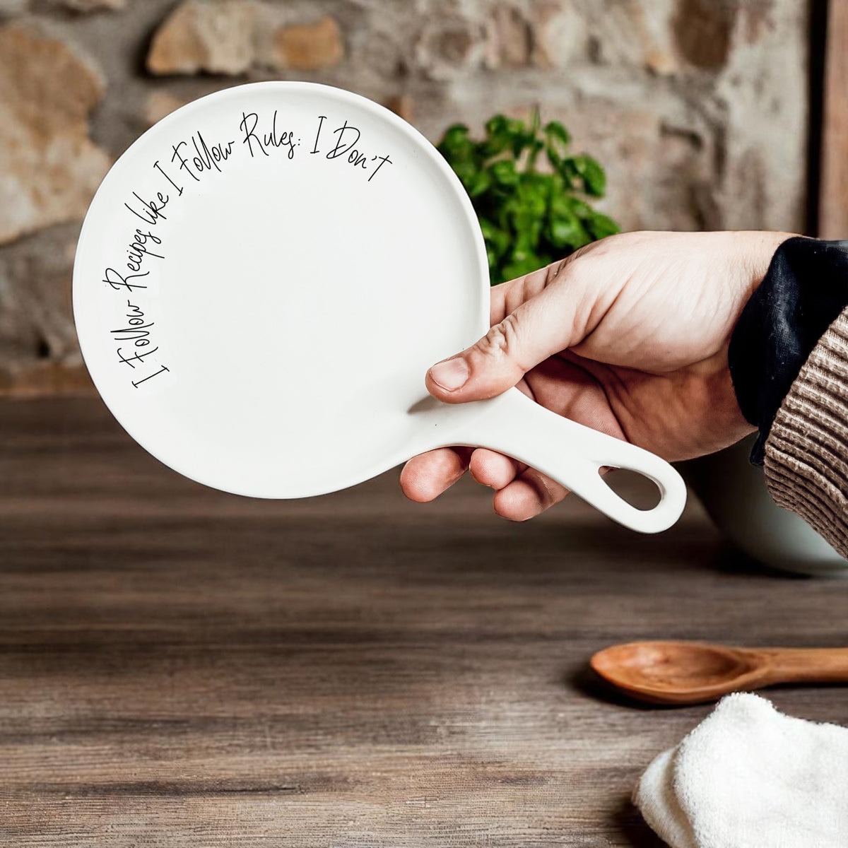 Recipes & Rules Spoon Rest (Several Spoon Finish Colors)