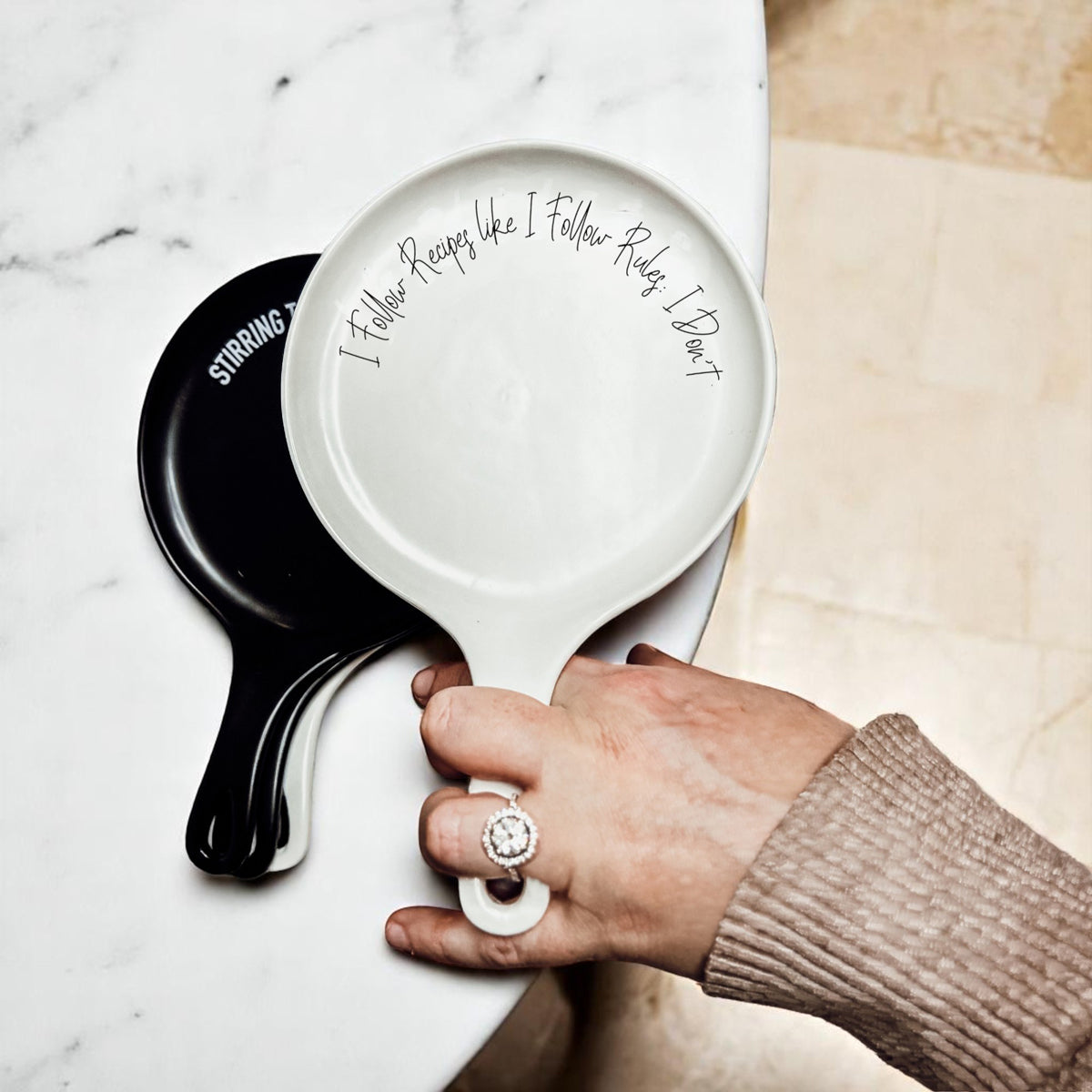 Recipes & Rules Spoon Rest (Several Spoon Finish Colors)