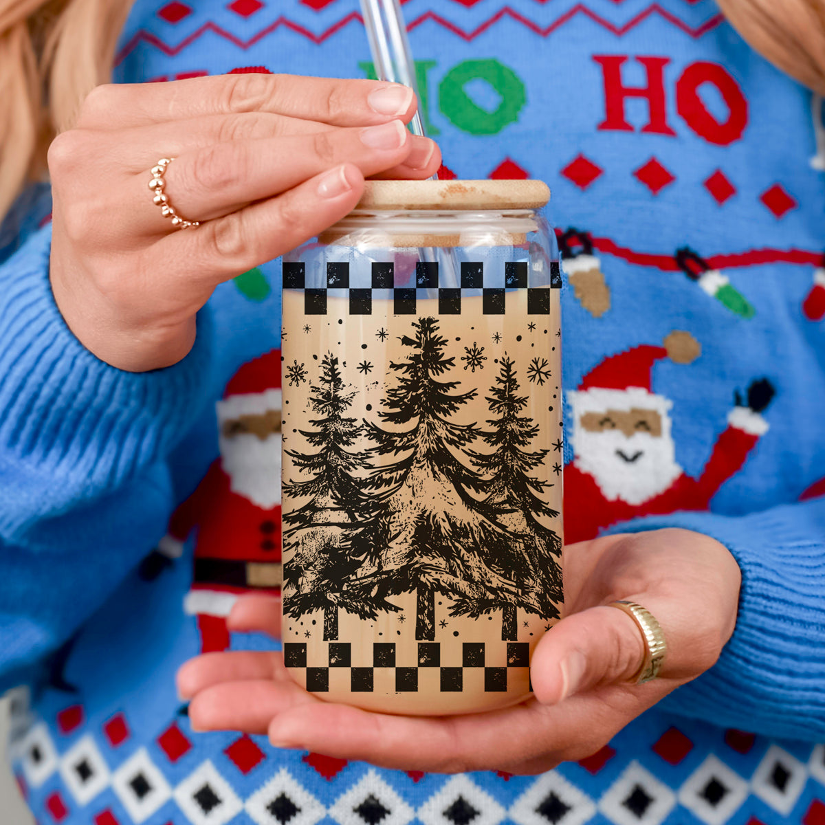 Retro Christmas Tree Cup