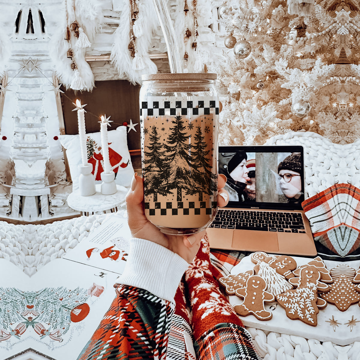 Retro Christmas Tree Cup