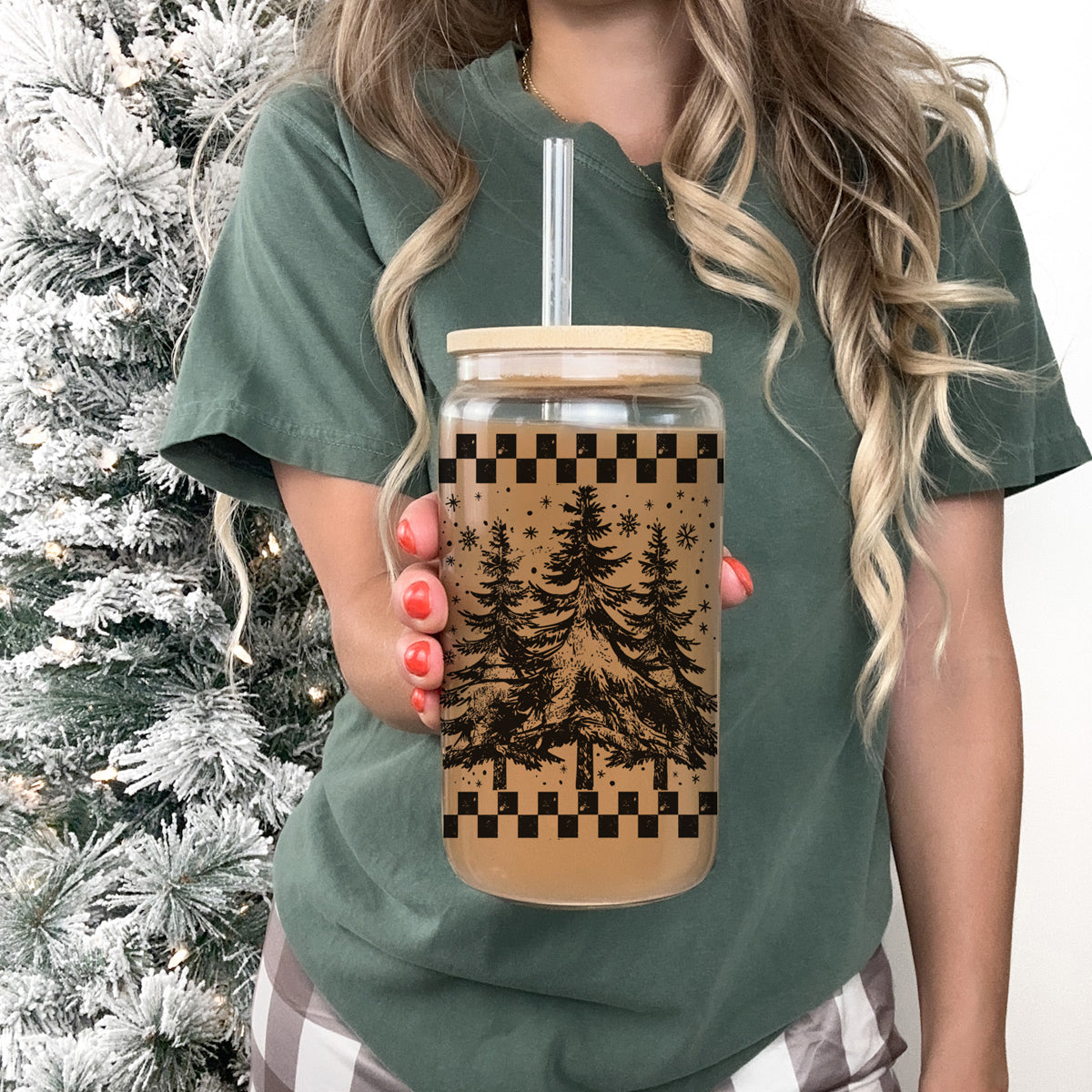 Retro Christmas Tree Cup
