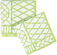 Bamboo Screen Moss Green - Paper Cocktail Napkin