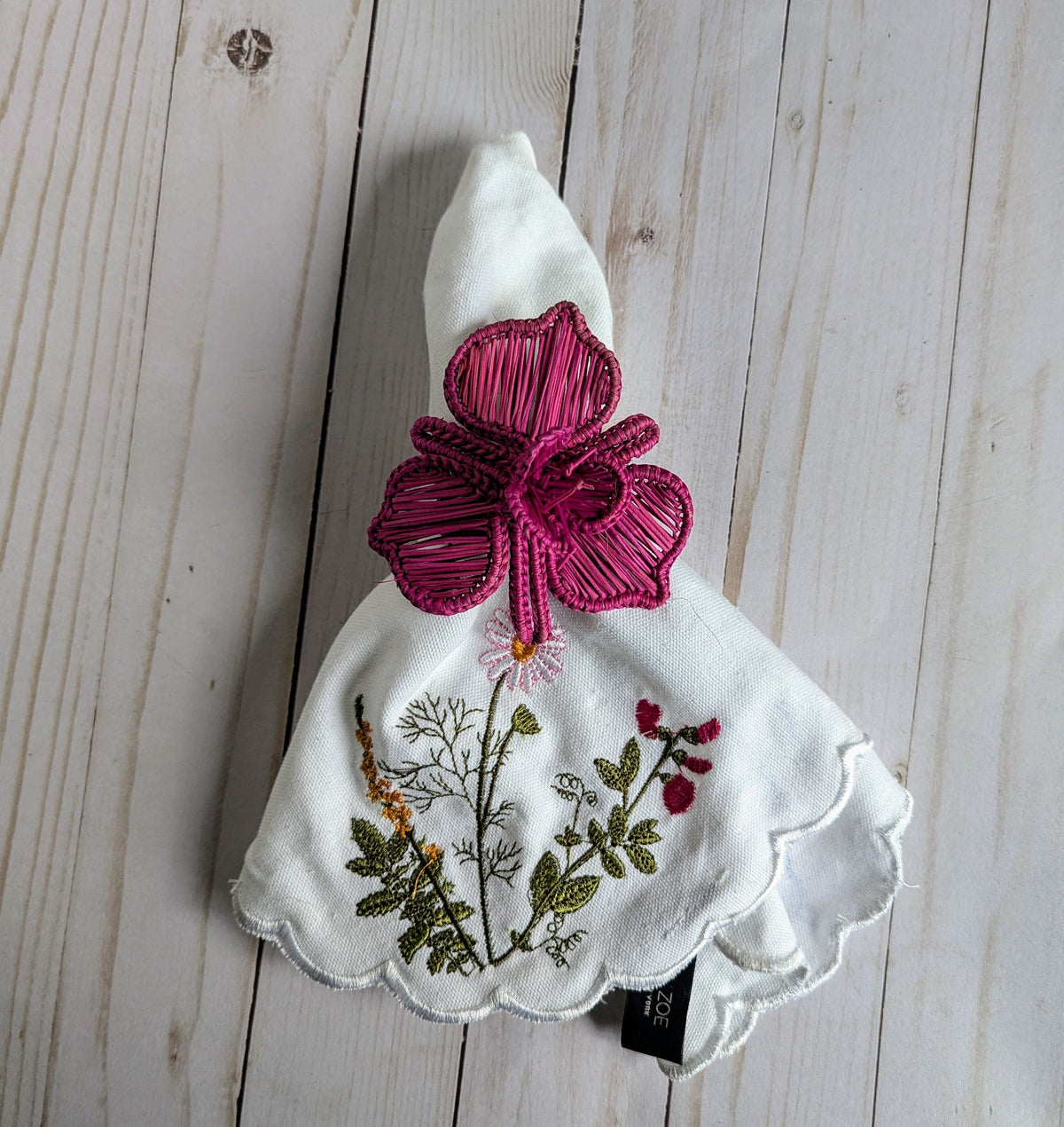 Orchid Handwoven Iraca Napkin Ring (Various Colors)