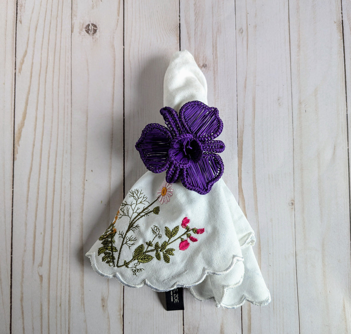 Orchid Handwoven Iraca Napkin Ring (Various Colors)