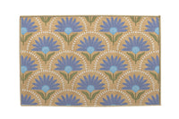 Coneflower Blue Nu-Jute Rug - Washable (Various Sizes)