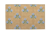Clementine Blue Nu-Jute Rug - Washable (Various Sizes)