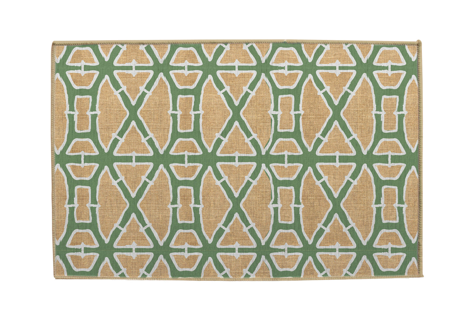 Bamboo Green Nu-Jute Rug - Washable (Various Sizes)