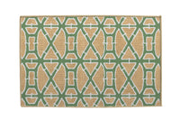 Bamboo Green Nu-Jute Rug - Washable (Various Sizes)