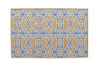 Bamboo Blue Nu-Jute Rug - Washable (Various Sizes)
