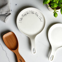 Recipes & Rules Spoon Rest (Several Spoon Finish Colors)