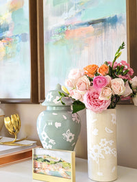 Sakura Ginger Jars in Beige (Various Sizes)