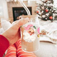 Vintage Pink Santa Cup