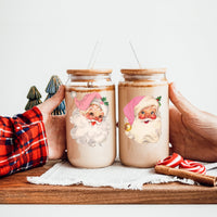 Vintage Pink Santa Cup