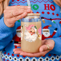 Vintage Pink Santa Cup