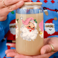 Vintage Pink Santa Cup