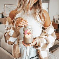 Vintage Pink Santa Cup