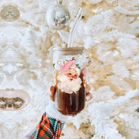 Vintage Pink Santa Cup