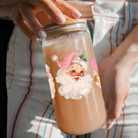 Vintage Pink Santa Cup