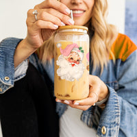 Vintage Pink Santa Cup