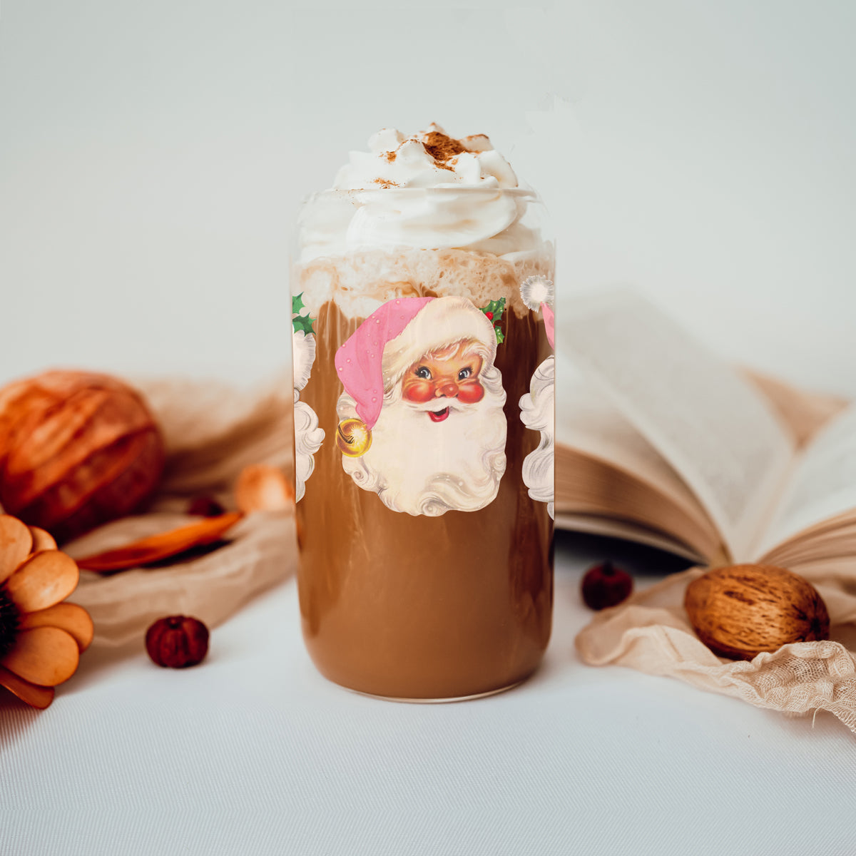 Vintage Pink Santa Cup