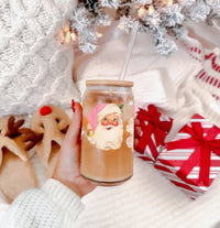 Vintage Pink Santa Cup