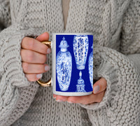 Blue Ginger Jar Coffee Mug