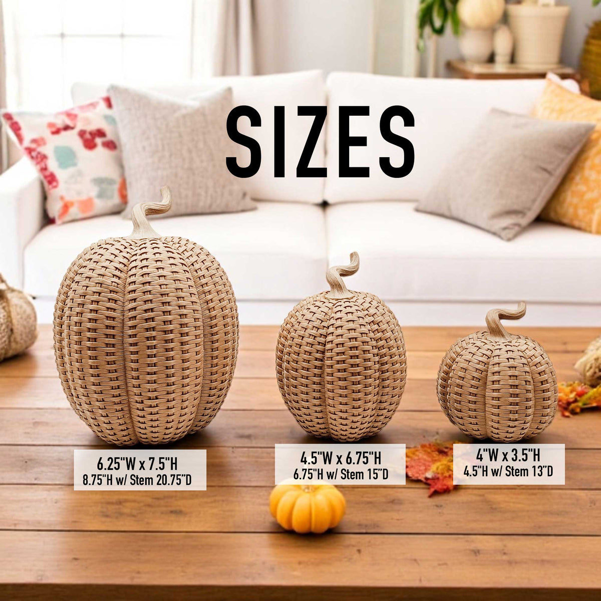 Rattan Pumpkins