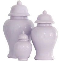 Light Lavender Ginger Jars (Various Sizes)